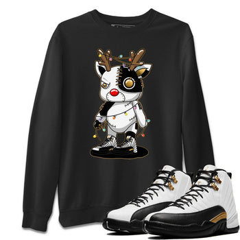 Jordan 12 Royalty Sneaker Match Tees Cyborg Reindeer Sneaker Tees Jordan 12 Royalty Sneaker Release Tees Unisex Shirts