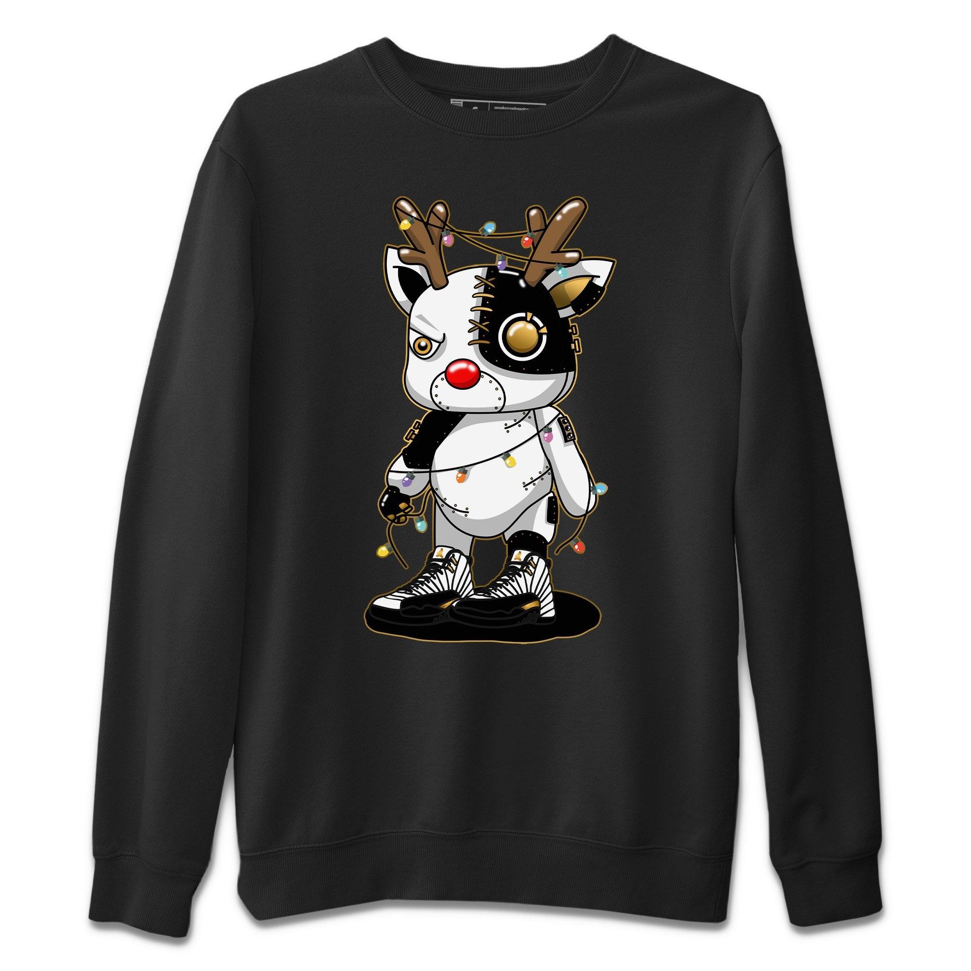 Jordan 12 Royalty Sneaker Match Tees Cyborg Reindeer Sneaker Tees Jordan 12 Royalty Sneaker Release Tees Unisex Shirts