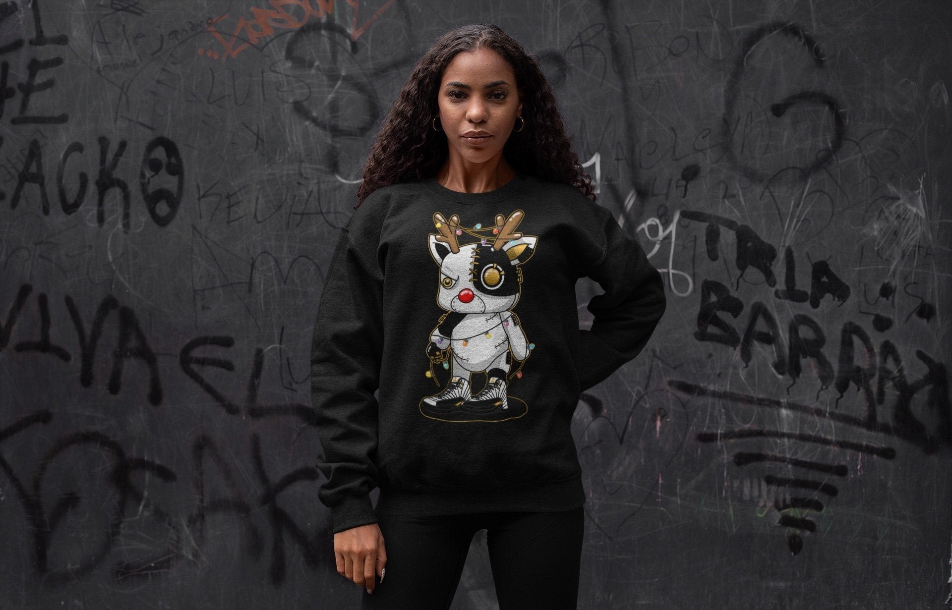 Jordan 12 Royalty Sneaker Match Tees Cyborg Reindeer Sneaker Tees Jordan 12 Royalty Sneaker Release Tees Unisex Shirts