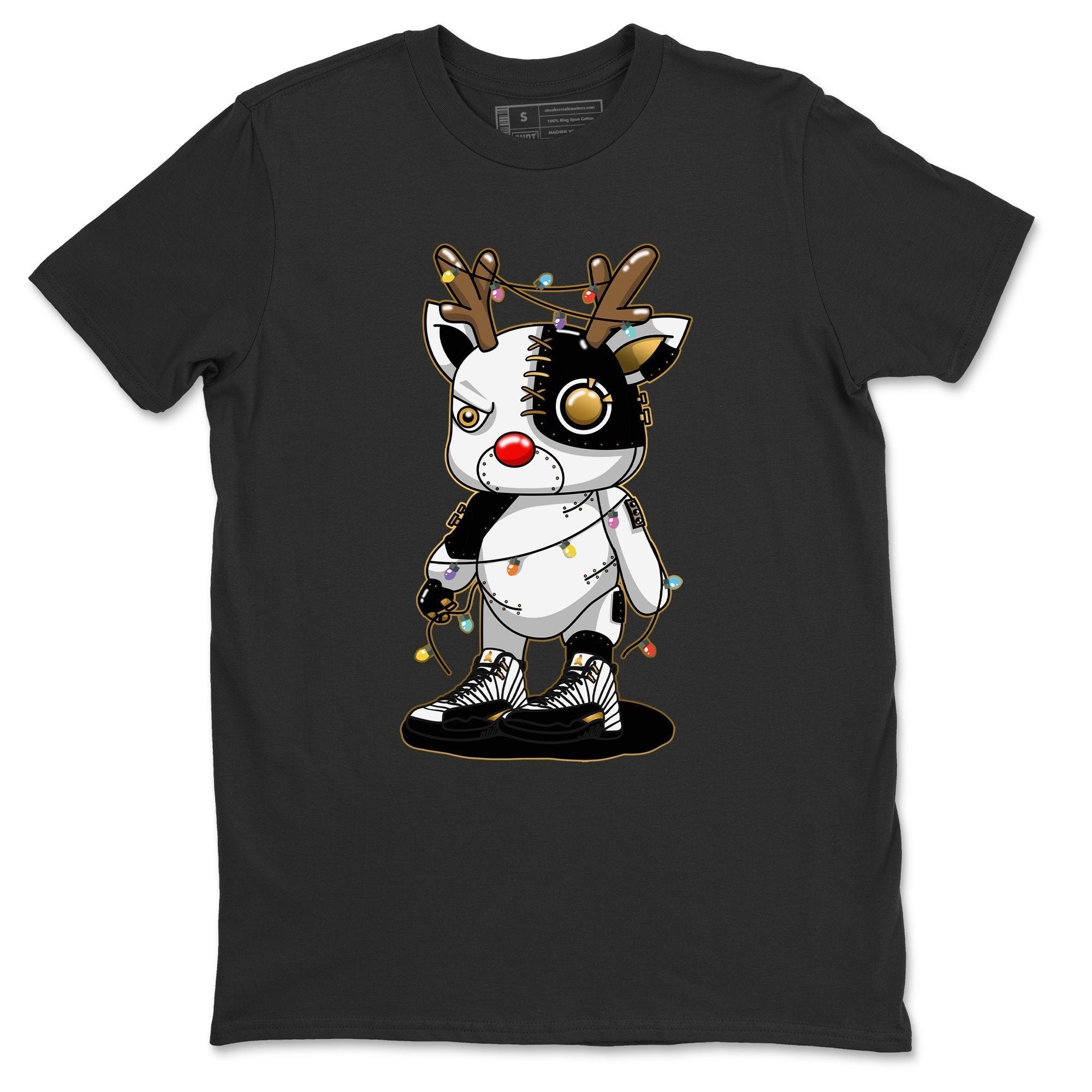 Jordan 12 Royalty Sneaker Match Tees Cyborg Reindeer Sneaker Tees Jordan 12 Royalty Sneaker Release Tees Unisex Shirts