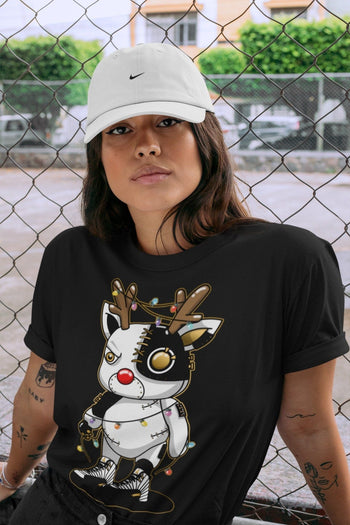 Jordan 12 Royalty Sneaker Match Tees Cyborg Reindeer Sneaker Tees Jordan 12 Royalty Sneaker Release Tees Unisex Shirts