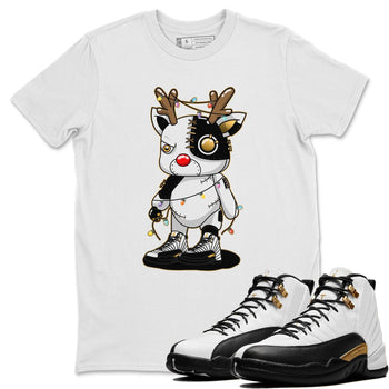Jordan 12 Royalty Sneaker Match Tees Cyborg Reindeer Sneaker Tees Jordan 12 Royalty Sneaker Release Tees Unisex Shirts