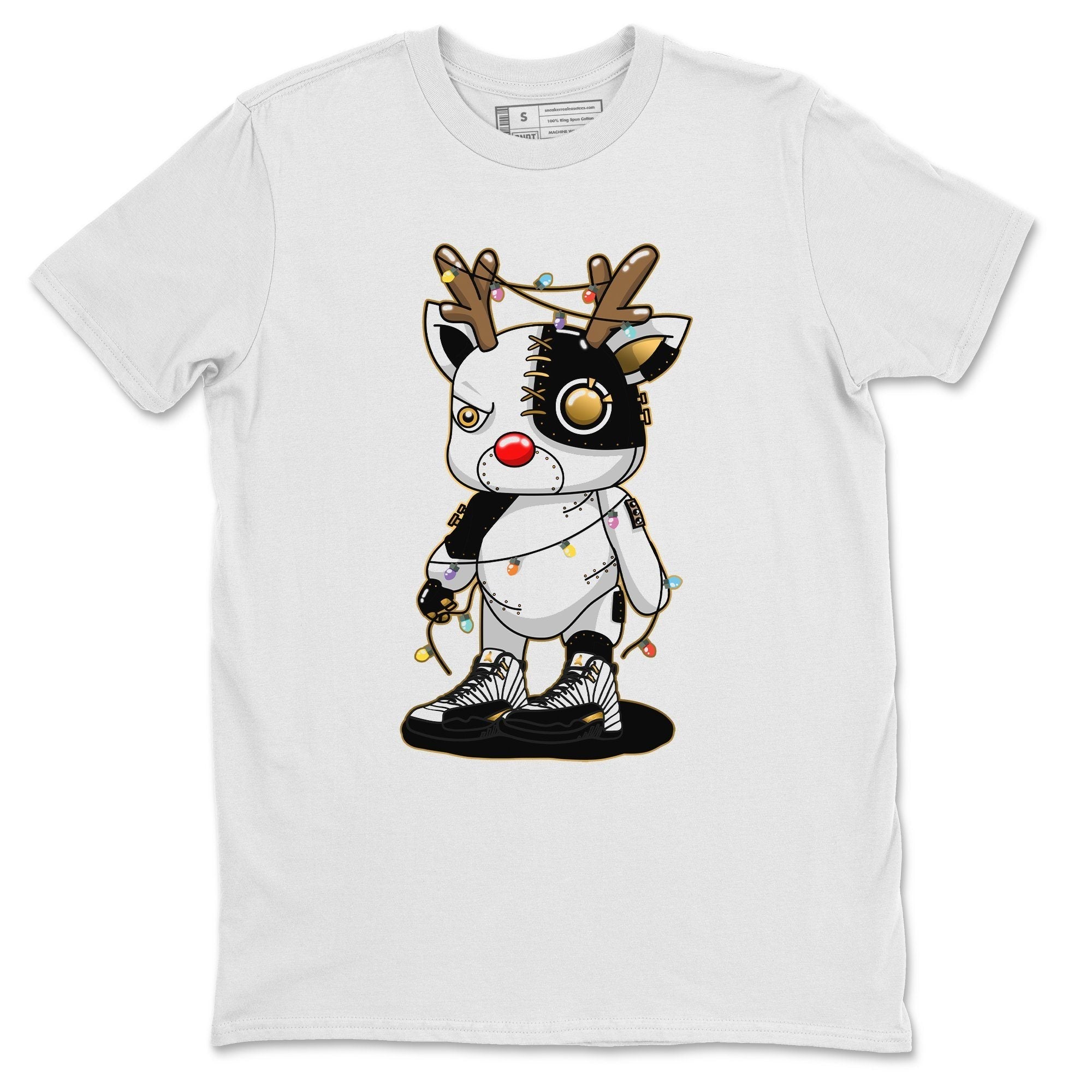 Jordan 12 Royalty Sneaker Match Tees Cyborg Reindeer Sneaker Tees Jordan 12 Royalty Sneaker Release Tees Unisex Shirts