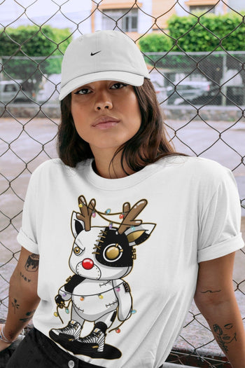 Jordan 12 Royalty Sneaker Match Tees Cyborg Reindeer Sneaker Tees Jordan 12 Royalty Sneaker Release Tees Unisex Shirts
