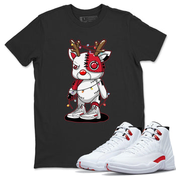 Jordan 12 Twist Sneaker Match Tees Cyborg Reindeer Sneaker Tees Jordan 12 Twist Sneaker Release Tees Unisex Shirts