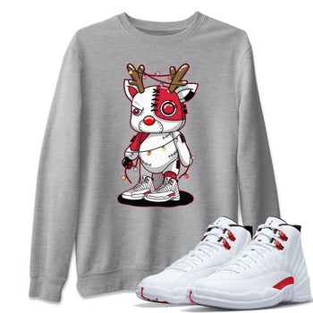 Jordan 12 Twist Sneaker Match Tees Cyborg Reindeer Sneaker Tees Jordan 12 Twist Sneaker Release Tees Unisex Shirts