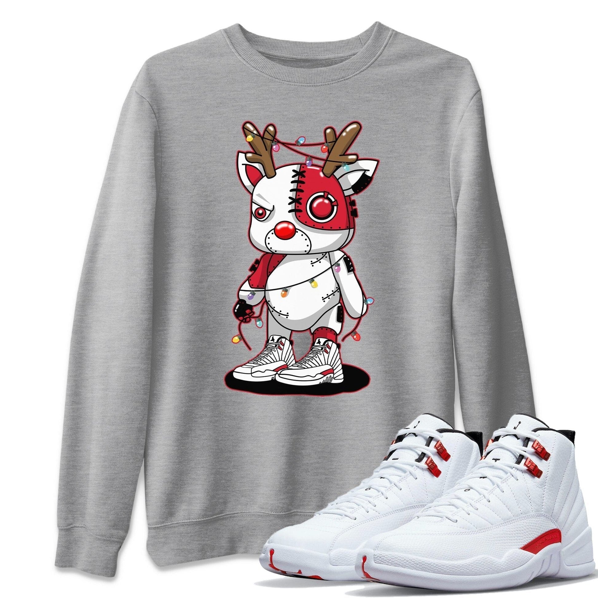 Jordan 12 Twist Sneaker Match Tees Cyborg Reindeer Sneaker Tees Jordan 12 Twist Sneaker Release Tees Unisex Shirts