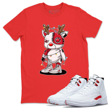 Jordan 12 Twist Sneaker Match Tees Cyborg Reindeer Sneaker Tees Jordan 12 Twist Sneaker Release Tees Unisex Shirts