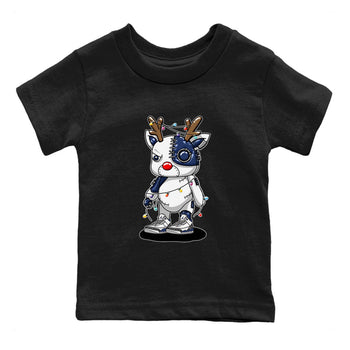 Air Jordan 3 Retro Midnight Navy shirt to match jordans Cyborg Reindeer sneaker shirt 3s Midnight Navy SNRT sneaker tees baby toddler Black 2 cotton Shirt