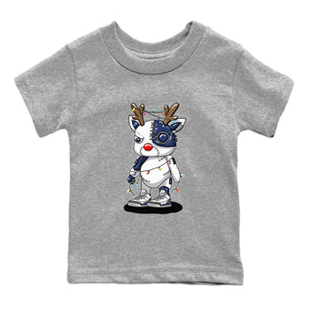 Air Jordan 3 Retro Midnight Navy shirt to match jordans Cyborg Reindeer sneaker shirt 3s Midnight Navy SNRT sneaker tees baby toddler Heather Grey 2 cotton Shirt