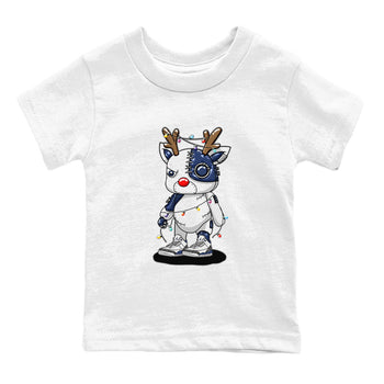 Air Jordan 3 Retro Midnight Navy shirt to match jordans Cyborg Reindeer sneaker shirt 3s Midnight Navy SNRT sneaker tees baby toddler White 2 cotton Shirt