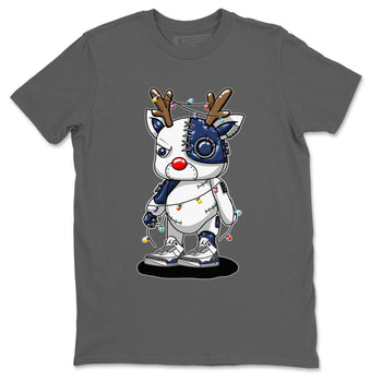 Air Jordan 3 Retro Midnight Navy shirt to match jordans Cyborg Reindeer sneaker shirt 3s Midnight Navy SNRT sneaker tees unisex crew neck cotton Cool Grey 2 crew neck shirt