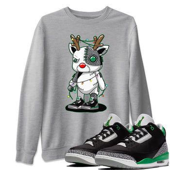 Jordan 3 Pine Green Sneaker Match Tees Cyborg Reindeer Sneaker Tees Jordan 3 Pine Green Sneaker Release Tees Unisex Shirts