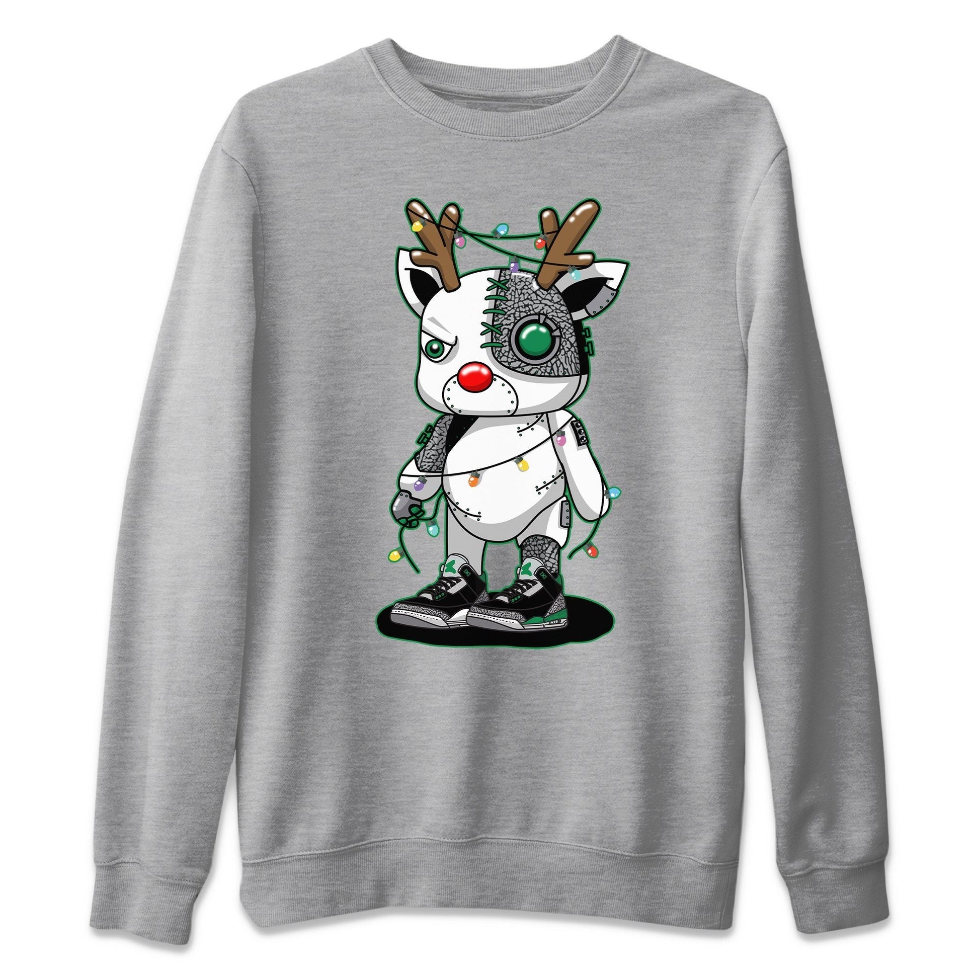 Jordan 3 Pine Green Sneaker Match Tees Cyborg Reindeer Sneaker Tees Jordan 3 Pine Green Sneaker Release Tees Unisex Shirts