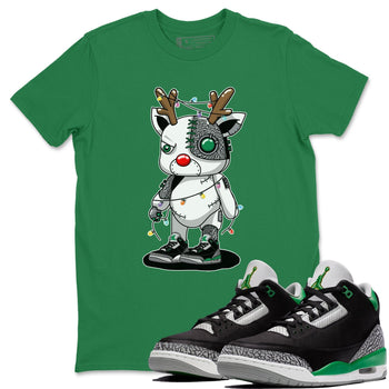 Jordan 3 Pine Green Sneaker Match Tees Cyborg Reindeer Sneaker Tees Jordan 3 Pine Green Sneaker Release Tees Unisex Shirts
