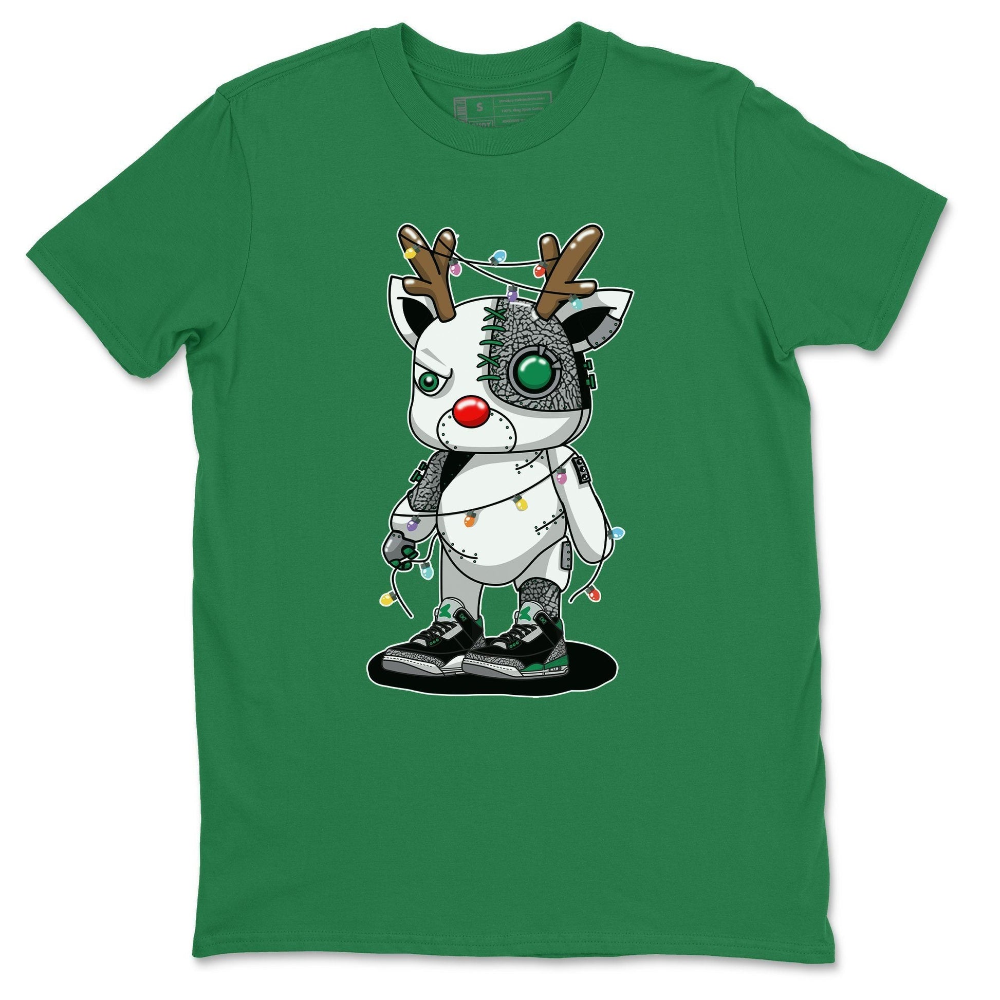 Jordan 3 Pine Green Sneaker Match Tees Cyborg Reindeer Sneaker Tees Jordan 3 Pine Green Sneaker Release Tees Unisex Shirts