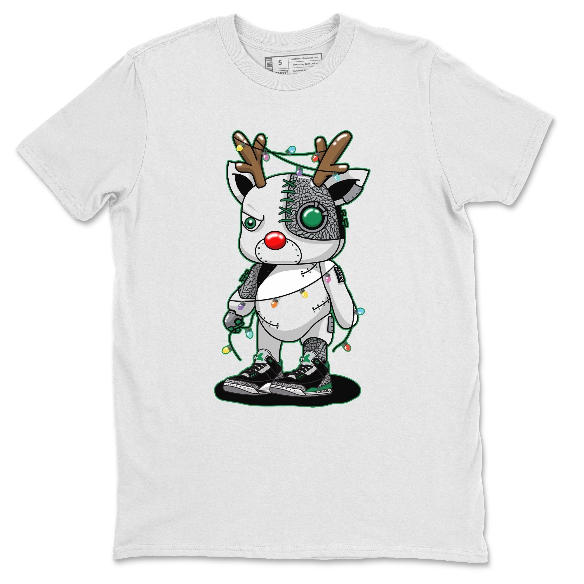 Jordan 3 Pine Green Sneaker Match Tees Cyborg Reindeer Sneaker Tees Jordan 3 Pine Green Sneaker Release Tees Unisex Shirts
