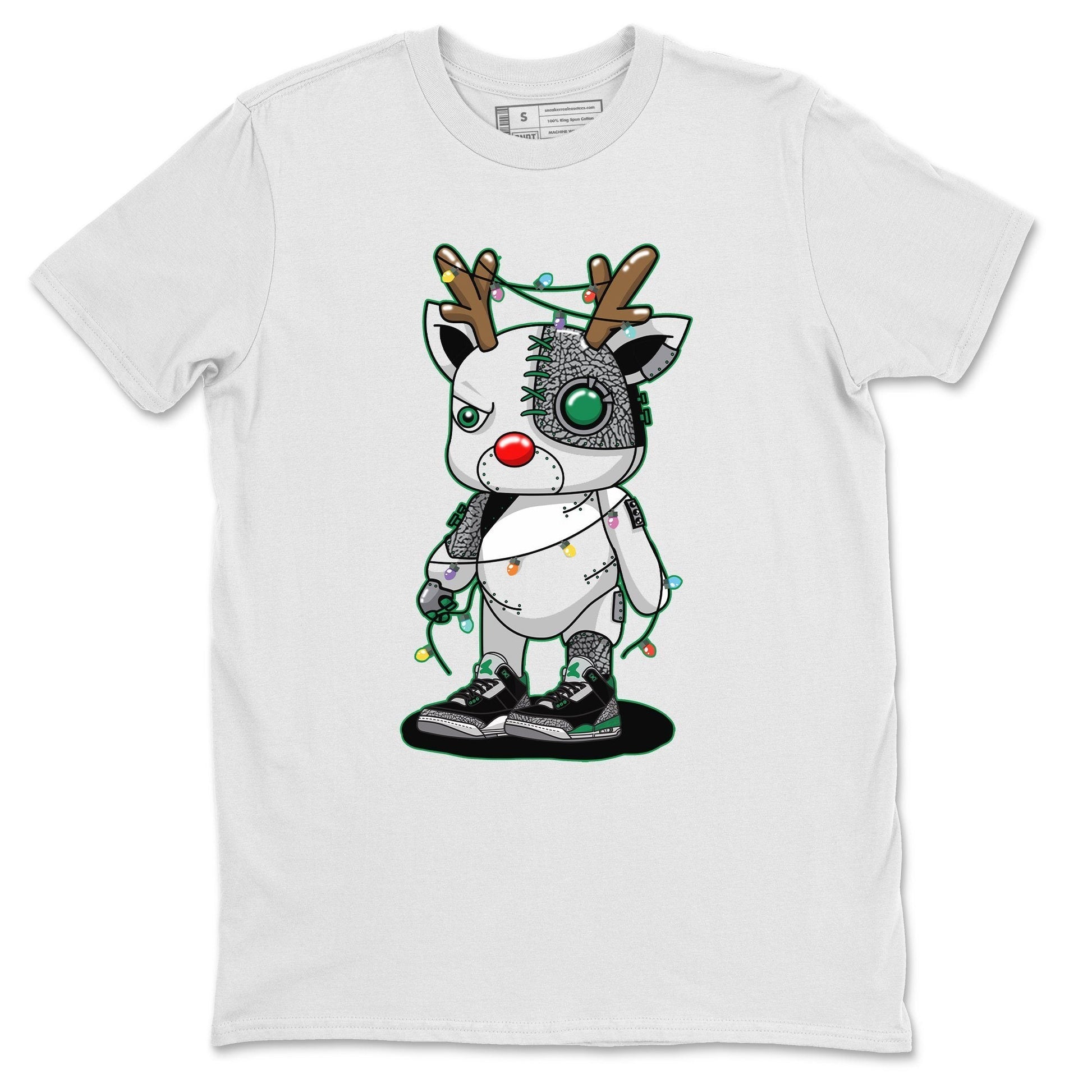 Jordan 3 Pine Green Sneaker Match Tees Cyborg Reindeer Sneaker Tees Jordan 3 Pine Green Sneaker Release Tees Unisex Shirts