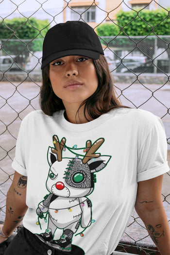 Jordan 3 Pine Green Sneaker Match Tees Cyborg Reindeer Sneaker Tees Jordan 3 Pine Green Sneaker Release Tees Unisex Shirts