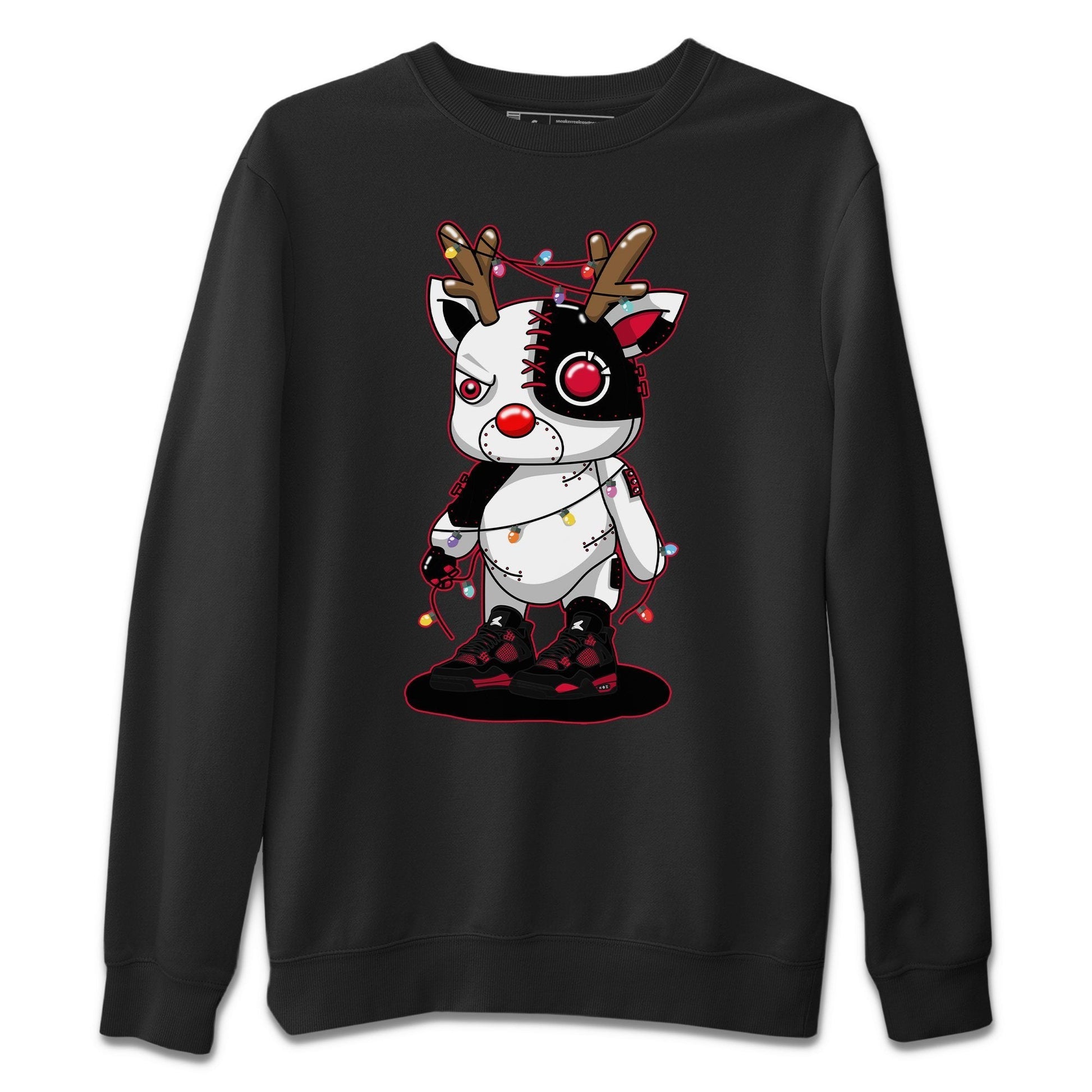 Jordan 4 Red Thunder Sneaker Match Tees Cyborg Reindeer Sneaker Tees Jordan 4 Red Thunder Sneaker Release Tees Unisex Shirts