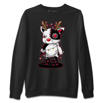 Jordan 4 Red Thunder Sneaker Match Tees Cyborg Reindeer Sneaker Tees Jordan 4 Red Thunder Sneaker Release Tees Unisex Shirts