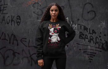 Jordan 4 Red Thunder Sneaker Match Tees Cyborg Reindeer Sneaker Tees Jordan 4 Red Thunder Sneaker Release Tees Unisex Shirts