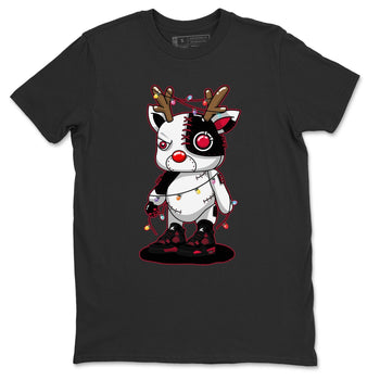 Jordan 4 Red Thunder Sneaker Match Tees Cyborg Reindeer Sneaker Tees Jordan 4 Red Thunder Sneaker Release Tees Unisex Shirts