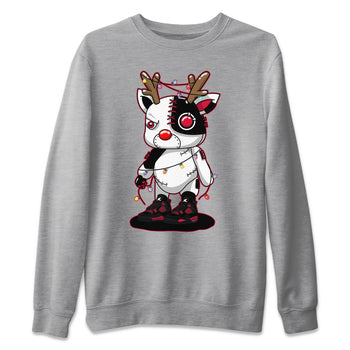 Jordan 4 Red Thunder Sneaker Match Tees Cyborg Reindeer Sneaker Tees Jordan 4 Red Thunder Sneaker Release Tees Unisex Shirts