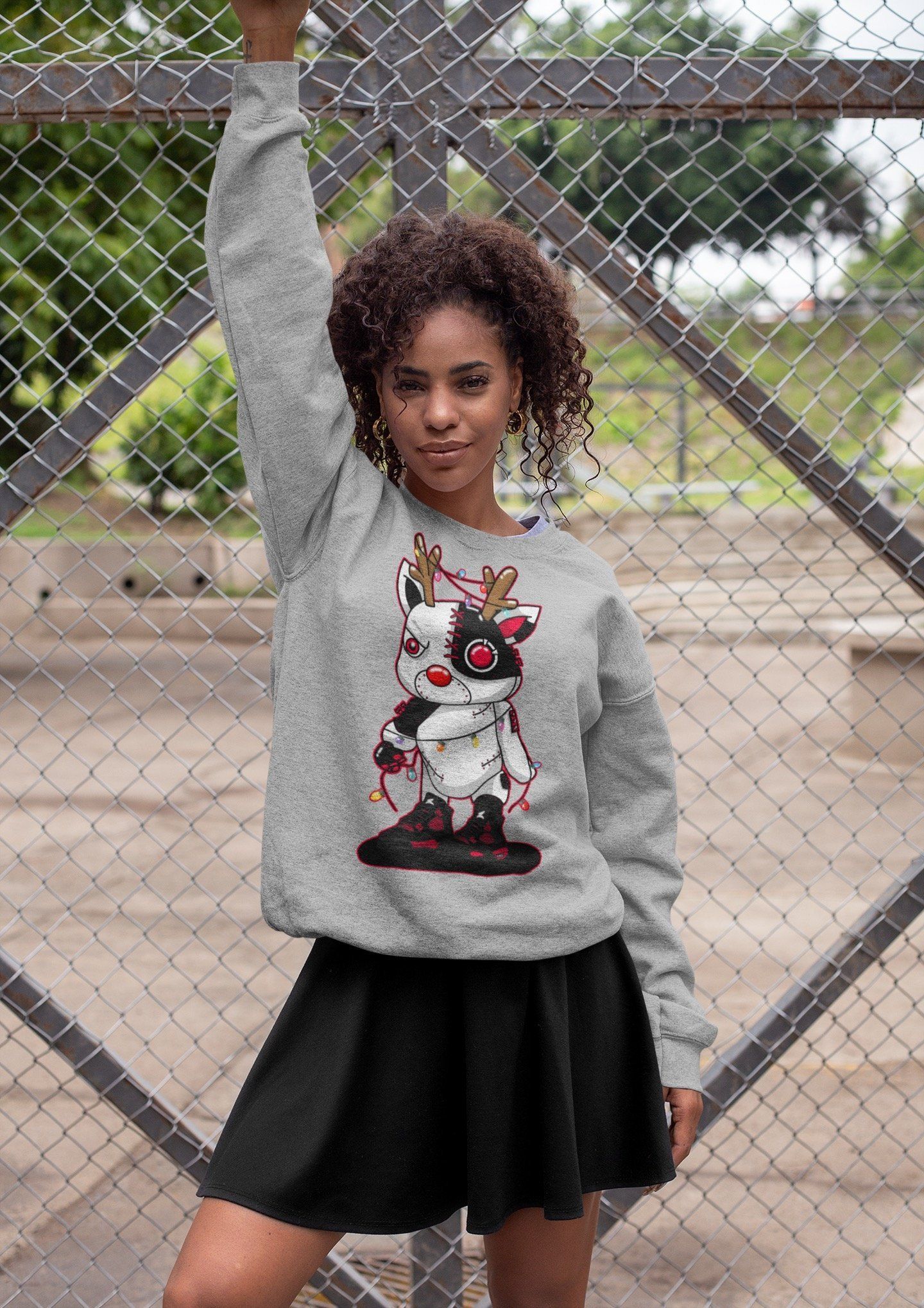 Jordan 4 Red Thunder Sneaker Match Tees Cyborg Reindeer Sneaker Tees Jordan 4 Red Thunder Sneaker Release Tees Unisex Shirts