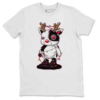 Jordan 4 Red Thunder Sneaker Match Tees Cyborg Reindeer Sneaker Tees Jordan 4 Red Thunder Sneaker Release Tees Unisex Shirts