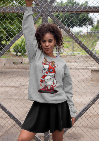 Jordan 5 Raging Bull Sneaker Match Tees Cyborg Reindeer Sneaker Tees Jordan 5 Raging Bull Sneaker Release Tees Unisex Shirts