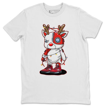 Jordan 5 Raging Bull Sneaker Match Tees Cyborg Reindeer Sneaker Tees Jordan 5 Raging Bull Sneaker Release Tees Unisex Shirts