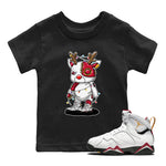 Jordan 7 Cardinal Sneaker Match Tees Cyborg Reindeer Sneaker Tees Jordan 7 Cardinal Sneaker Release Tees Kids Shirts