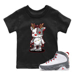 Jordan 9 Fire Red Sneaker Match Tees Cyborg Reindeer Sneaker Tees Jordan 9 Fire Red Sneaker Release Tees Kids Shirts