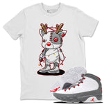 Jordan 9 Fire Red Sneaker Match Tees Cyborg Reindeer Sneaker Tees Jordan 9 Fire Red Sneaker Release Tees Unisex Shirts