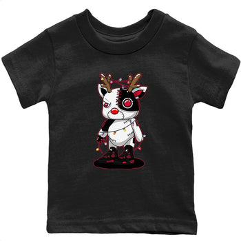 Jordan 4 Red Thunder Sneaker Match Tees Cyborg Reindeer Sneaker Tees Jordan 4 Red Thunder Sneaker Release Tees Kids Shirts