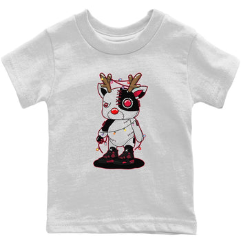 Jordan 4 Red Thunder Sneaker Match Tees Cyborg Reindeer Sneaker Tees Jordan 4 Red Thunder Sneaker Release Tees Kids Shirts