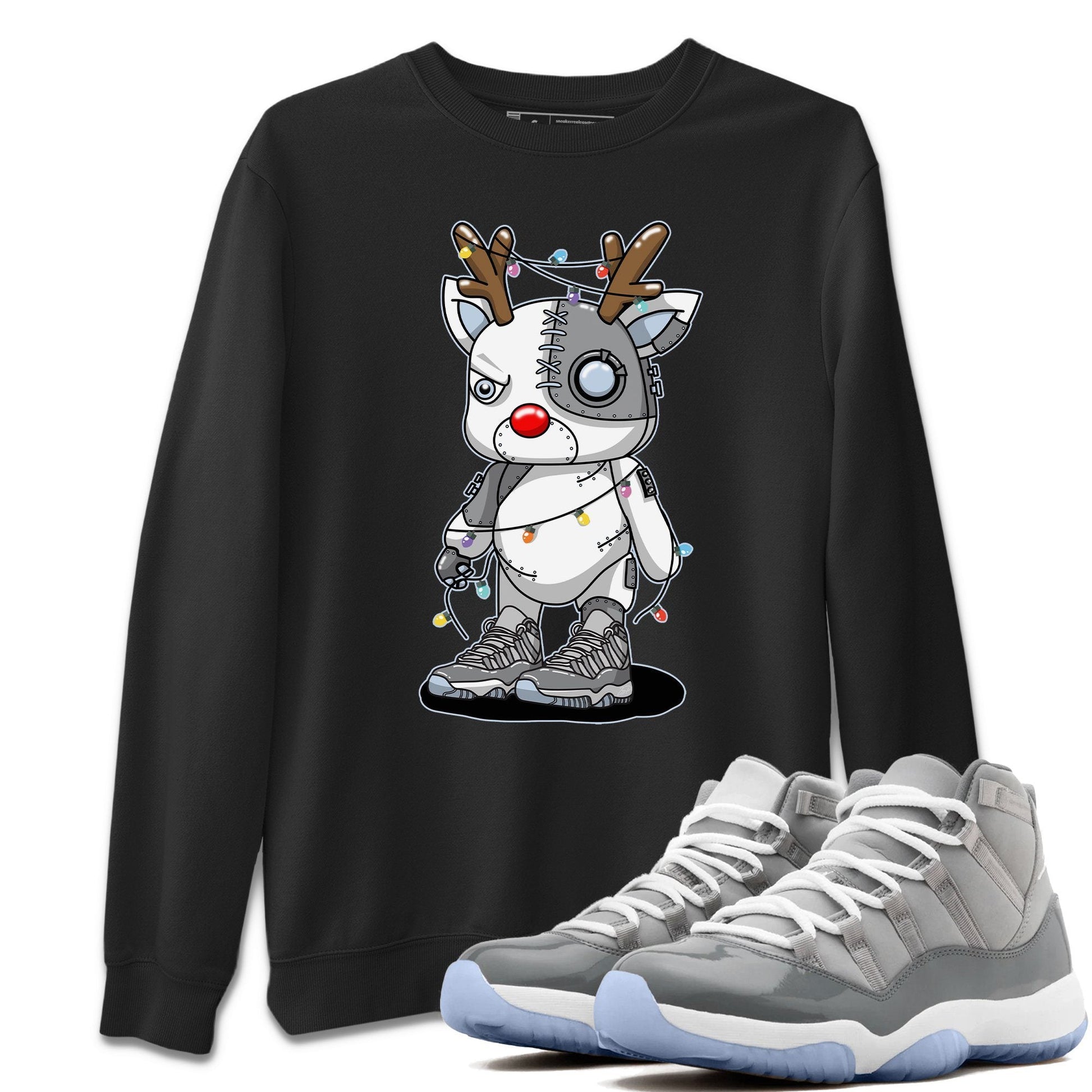 Jordan 11 Cool Grey Sneaker Match Tees Cyborg Reindeer Sneaker Tees Jordan 11 Cool Grey Sneaker Release Tees Unisex Shirts