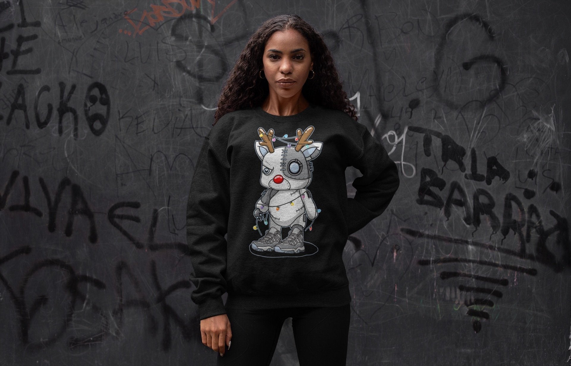 Jordan 11 Cool Grey Sneaker Match Tees Cyborg Reindeer Sneaker Tees Jordan 11 Cool Grey Sneaker Release Tees Unisex Shirts