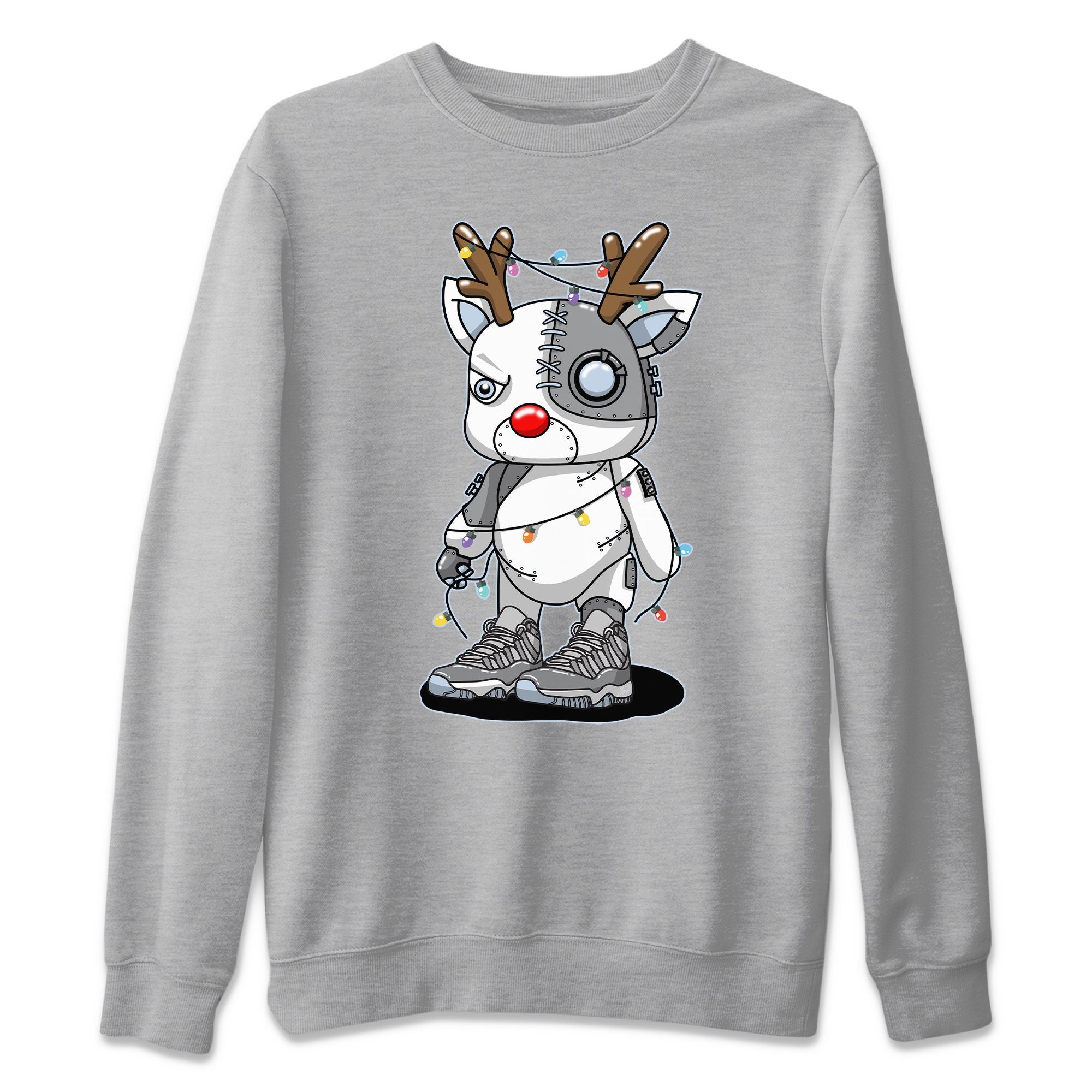 Jordan 11 Cool Grey Sneaker Match Tees Cyborg Reindeer Sneaker Tees Jordan 11 Cool Grey Sneaker Release Tees Unisex Shirts