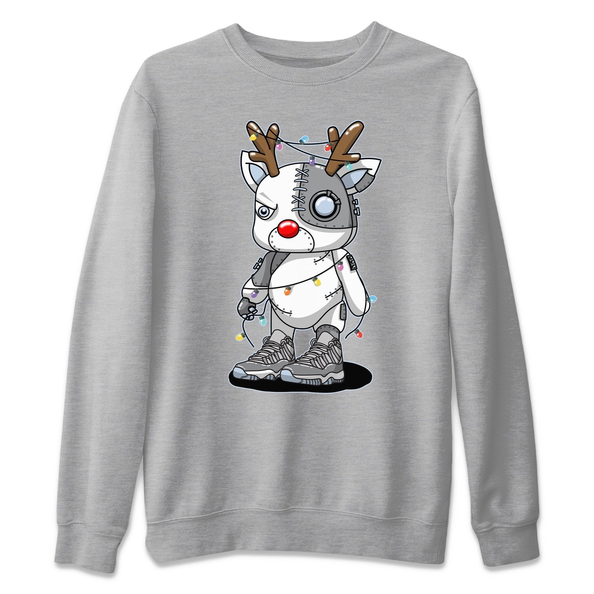 Jordan 11 Cool Grey Sneaker Match Tees Cyborg Reindeer Sneaker Tees Jordan 11 Cool Grey Sneaker Release Tees Unisex Shirts