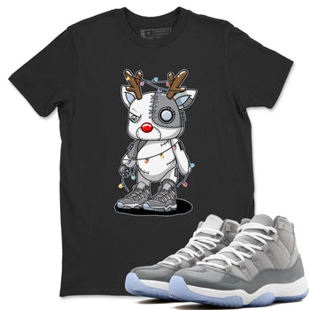 Jordan 11 Cool Grey Sneaker Match Tees Cyborg Reindeer Sneaker Tees Jordan 11 Cool Grey Sneaker Release Tees Unisex Shirts