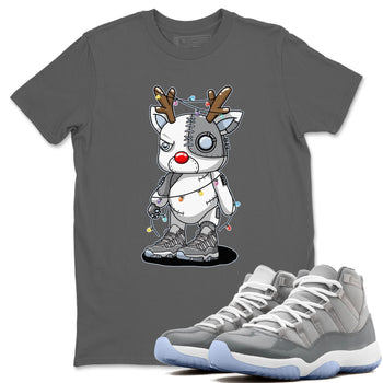 Jordan 11 Cool Grey Sneaker Match Tees Cyborg Reindeer Sneaker Tees Jordan 11 Cool Grey Sneaker Release Tees Unisex Shirts