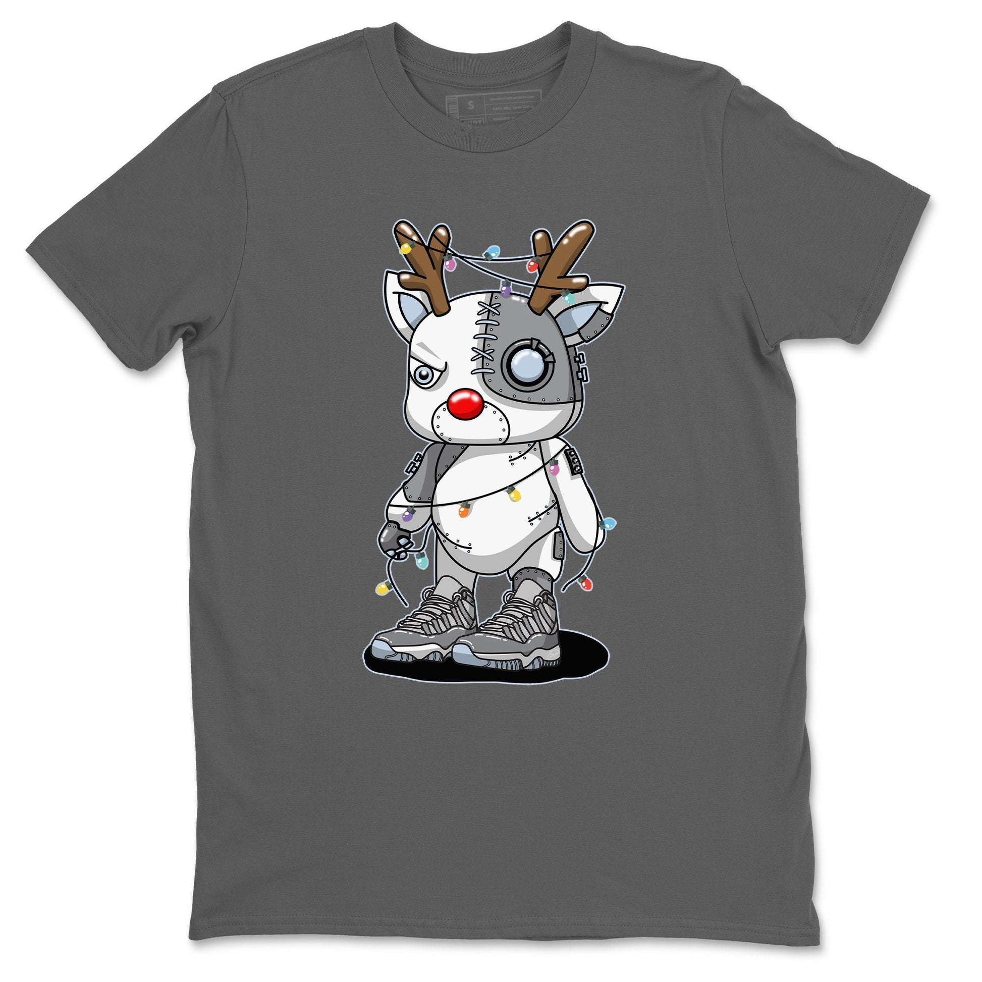 Jordan 11 Cool Grey Sneaker Match Tees Cyborg Reindeer Sneaker Tees Jordan 11 Cool Grey Sneaker Release Tees Unisex Shirts