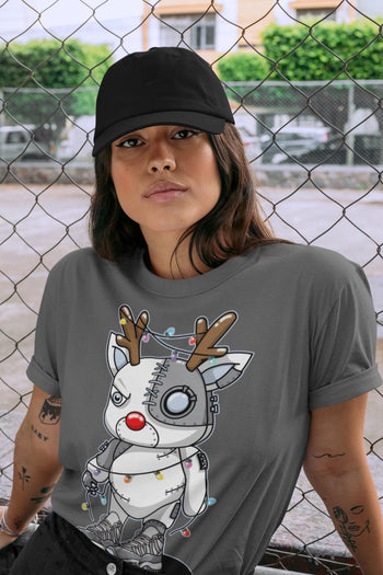 Jordan 11 Cool Grey Sneaker Match Tees Cyborg Reindeer Sneaker Tees Jordan 11 Cool Grey Sneaker Release Tees Unisex Shirts