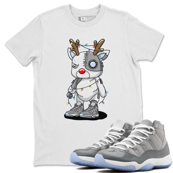 Jordan 11 Cool Grey Sneaker Match Tees Cyborg Reindeer Sneaker Tees Jordan 11 Cool Grey Sneaker Release Tees Unisex Shirts
