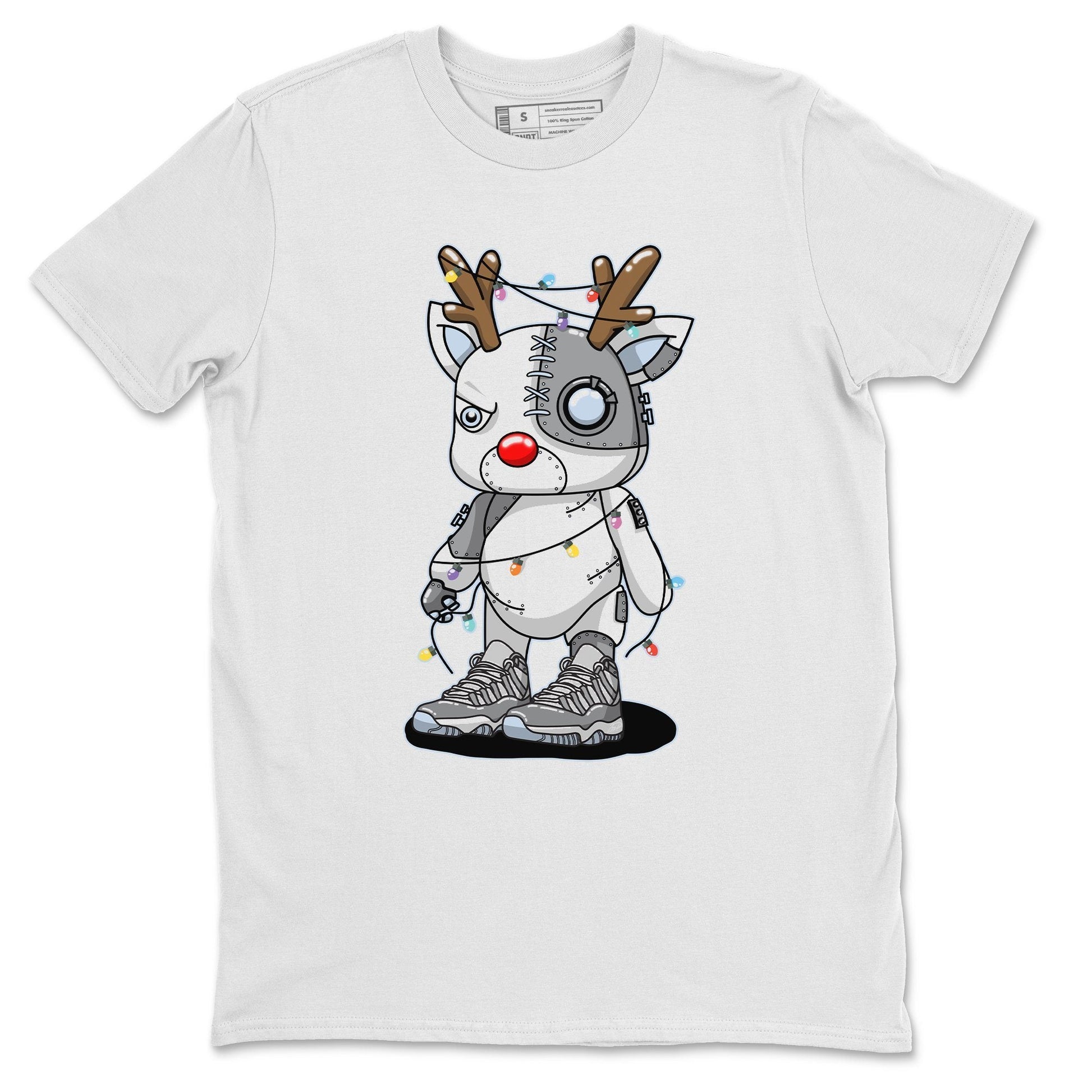 Jordan 11 Cool Grey Sneaker Match Tees Cyborg Reindeer Sneaker Tees Jordan 11 Cool Grey Sneaker Release Tees Unisex Shirts