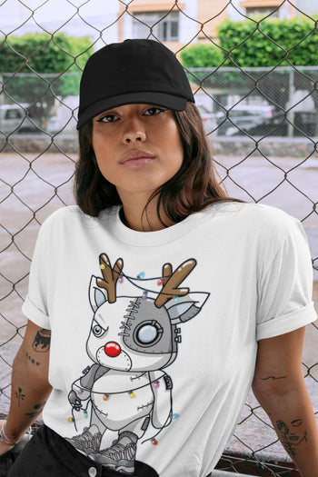 Jordan 11 Cool Grey Sneaker Match Tees Cyborg Reindeer Sneaker Tees Jordan 11 Cool Grey Sneaker Release Tees Unisex Shirts