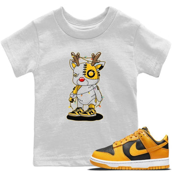 Dunk Championship Goldenrod Sneaker Match Tees Cyborg Reindeer Sneaker Tees Dunk Championship Goldenrod Sneaker Release Tees Kids Shirts
