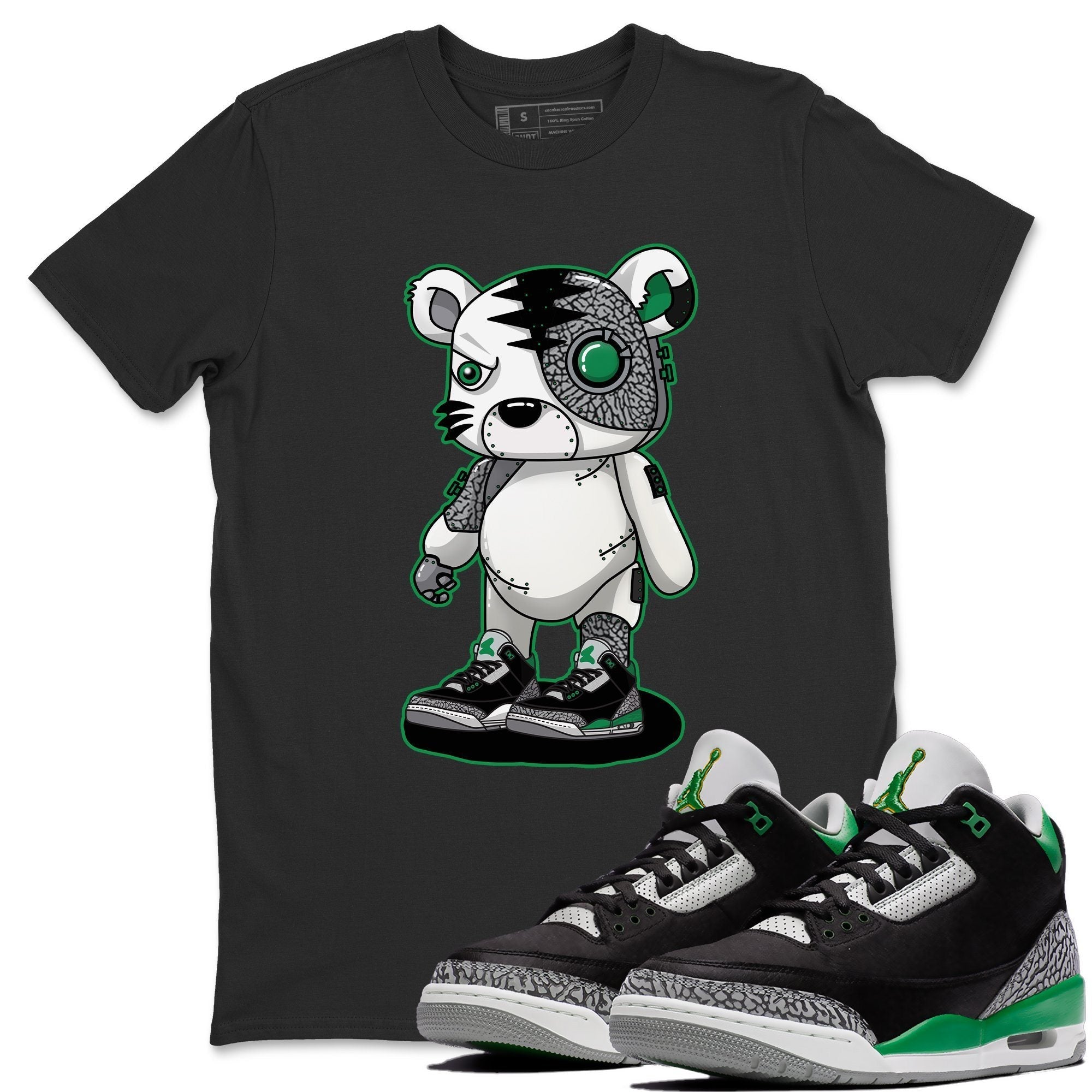 Jordan 3 Pine Green Sneaker Match Tees Cyborg Tiger Sneaker Tees Jordan 3 Pine Green Sneaker Release Tees Unisex Shirts